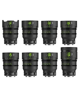 NiSi Athena Prime Cine Master 8-Lens Kit with 14mm T2.4, 25mm, 35mm, 40mm, 50mm, 85mm T1.9, 18mm, 135mm T2.2 Lens, Includes Filter Holder, Sony E