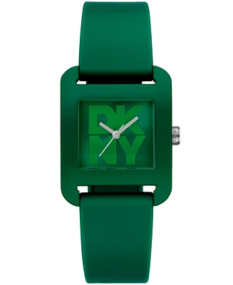 Dkny Women's City Sport Dark Silicone Strap Watch