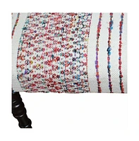 Chevron Stripe Upholstered Bench with Legs for Living Room or Entryway