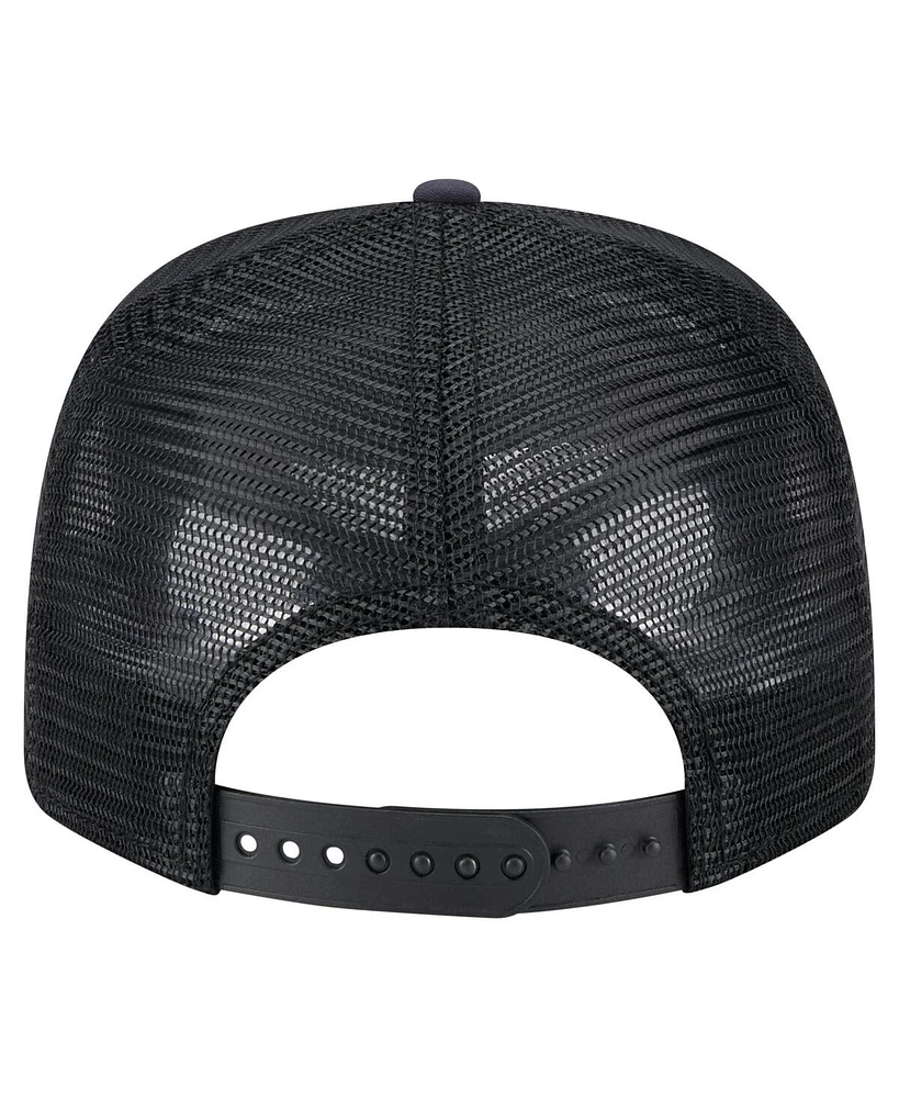 New Era Men's Black Washington Nationals Adventure Drinks Pattern 9SEVENTY Stretch-Snap Hat