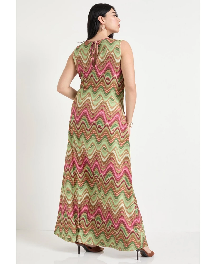June + Vie Women's Tank Top Maxi Dress