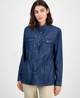Tommy Hilfiger Women's Snap-Front Shirt Jacket