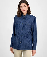 Tommy Hilfiger Women's Snap-Front Shirt Jacket