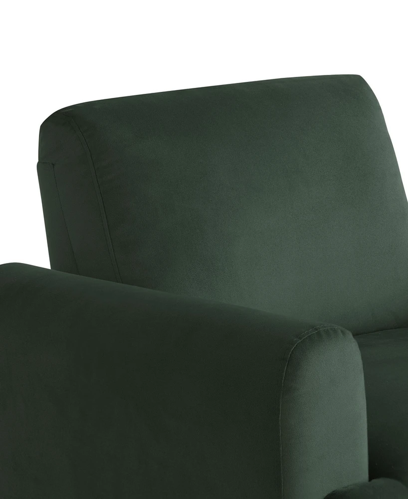 Lifestyle Solutions 35.3" Velvet Kyoto Accent Chair