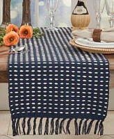 Saro Lifestyle Dashed Woven Table Runner Collection
