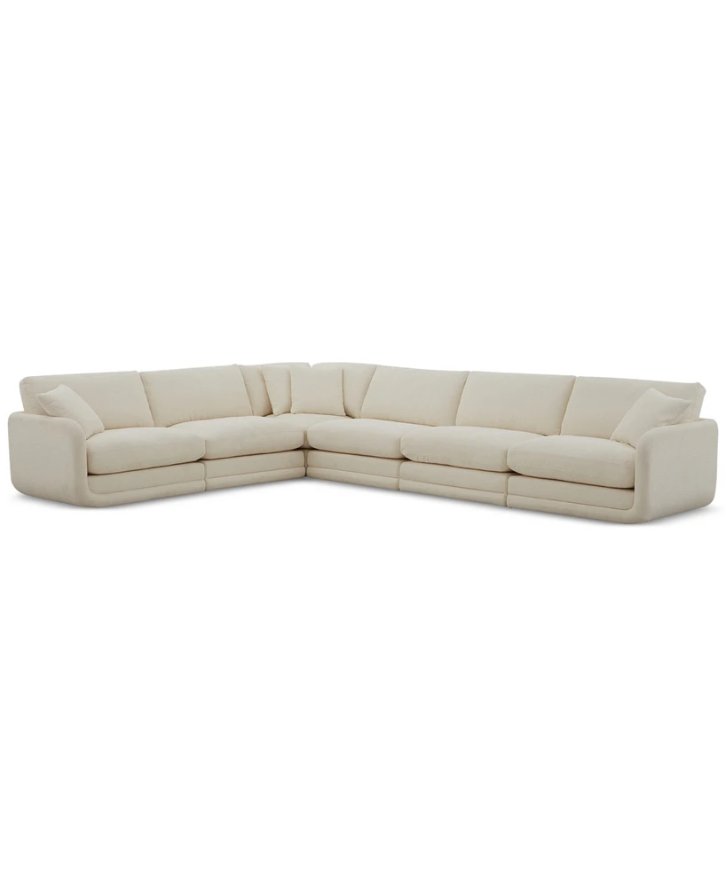 Daryll 6-Pc. Fabric L Sectional, Exclusively at Macy's