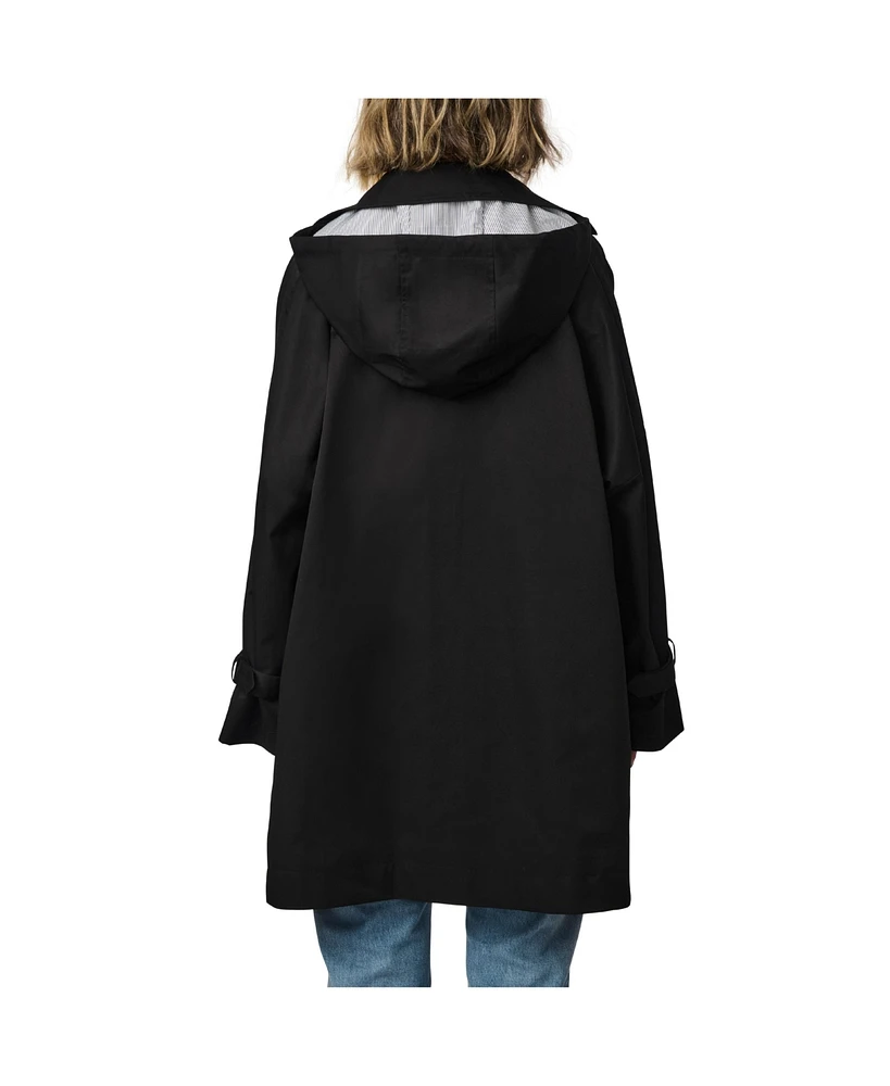 Bernardo Women's Double Breasted Poncho Trench