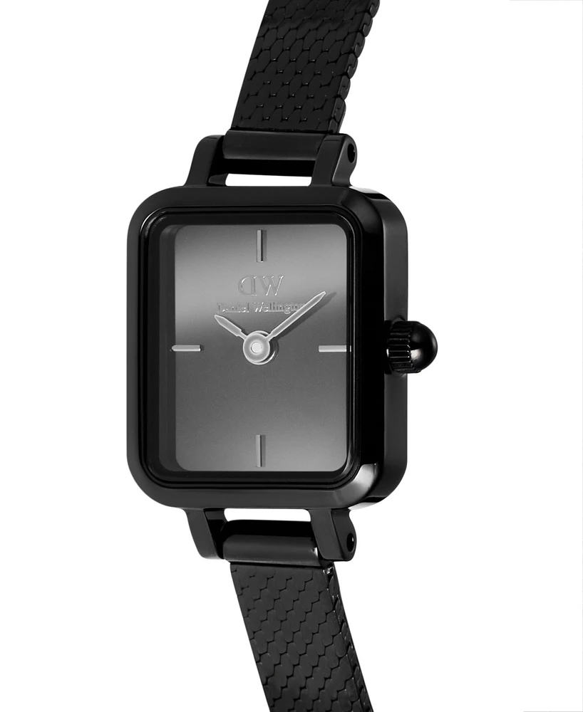 Daniel Wellington Women's Analog Black Stainless-Steel Watch, 16mm