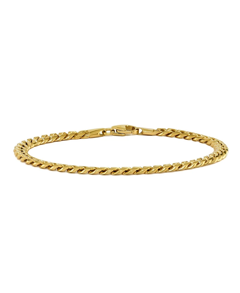 Vincero Men's Curb Chain – 5mm Gold Plated Bracelet