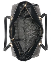 Calvin Klein Lori Mini Signature Top Zipper Tote Bag