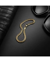 Vincero Men's Curb Chain – 5mm Gold Plated Bracelet