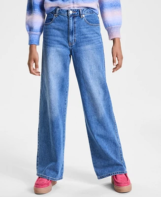 With Jules Big Girls Wide-Leg Jeans