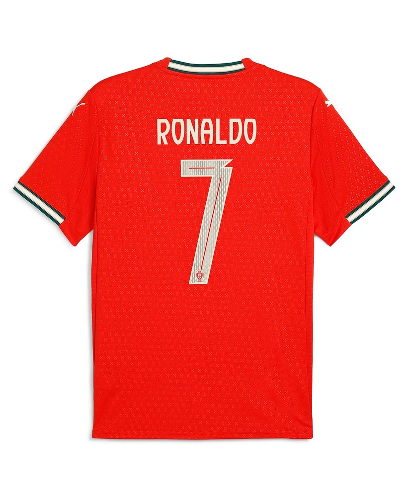 Puma Men's Cristiano Ronaldo Red Portugal National Team 2025 Home Replica Jersey