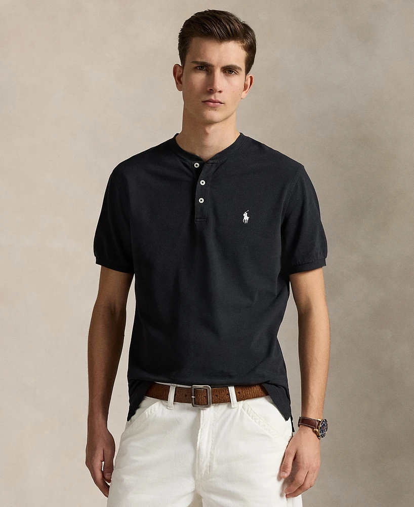 Polo Ralph Lauren Men's Cotton Pique Henley Shirt