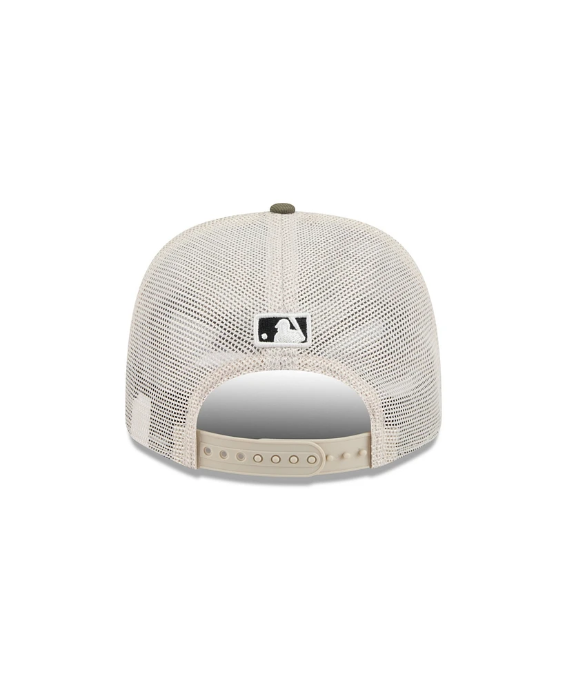 New Era Men's Light Beige/Olive Tampa Bay Rays 2025 Armed Forces Day 9SEVENTY Adjustable Hat