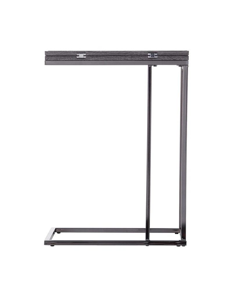Expandable Rectangular End Table for Living Room or Office Use