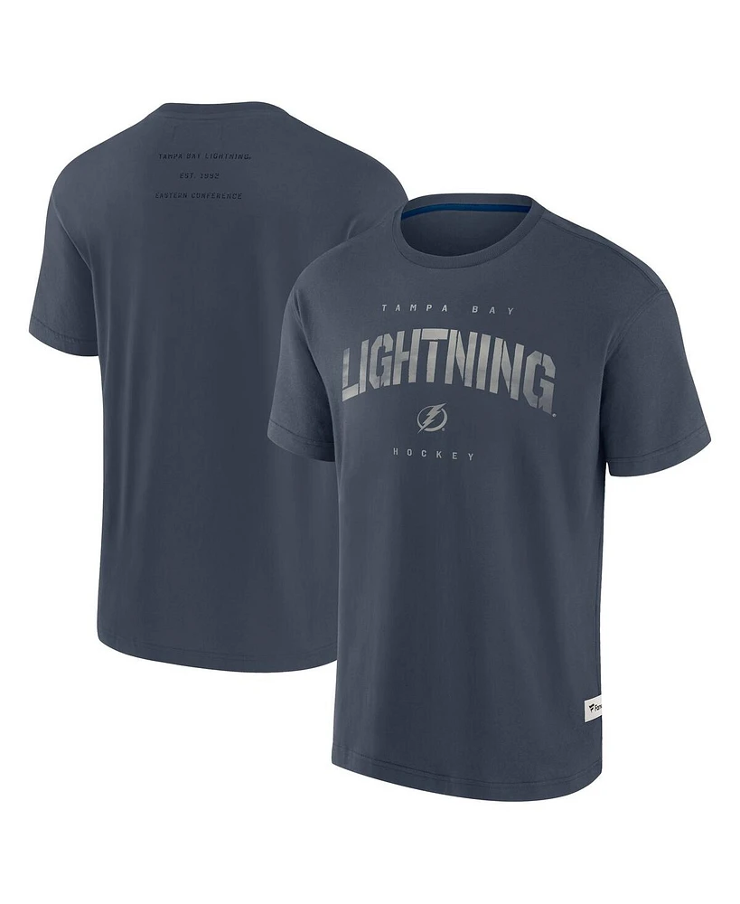 Fanatics Men's Navy Tampa Bay Lightning Elements Weathered Tonal Future Ground T-Shirt