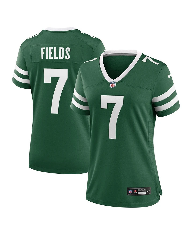 Nike Women's Justin Fields Legacy Green New York Jets Game Jersey