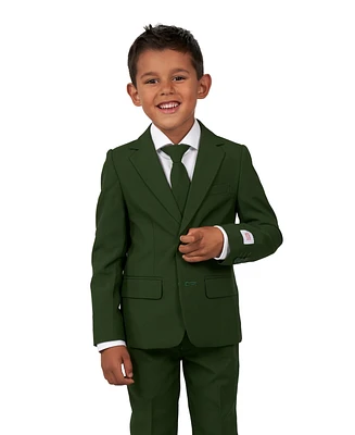 OppoSuits Toddler and Little Boys Glorious Solid Color Suit, 3-Piece Set Including Blazer, Pants Clip-On-Tie