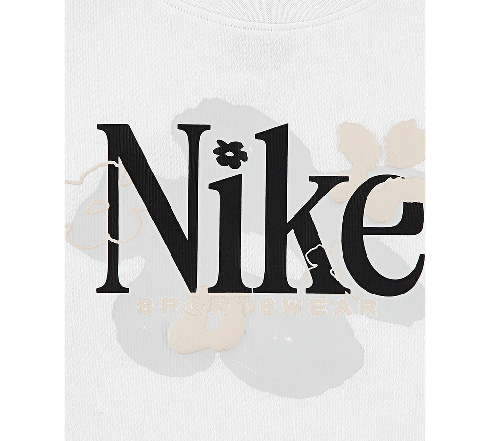 Nike Little Girls Dri-fit Wild Flower T-Shirt & Scooter, 2 Piece Set