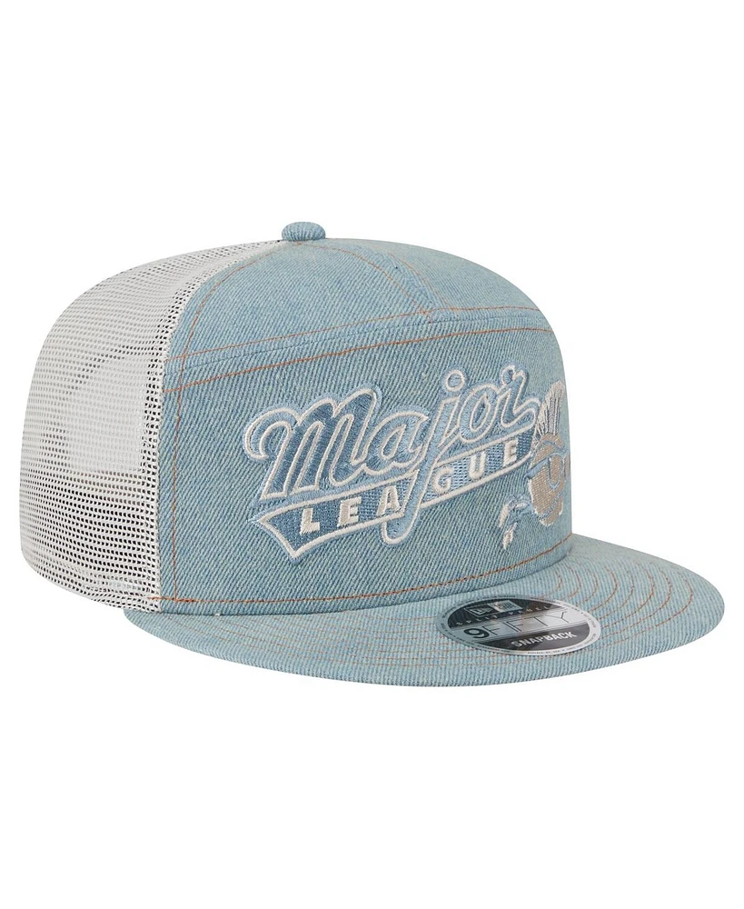 New Era Men's Denim Major League Denim 9FIFTY Snapback Hat