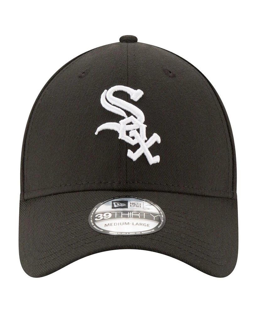 New Era Men's Black Chicago White Sox 125th Anniversary 39THIRTY Flex Hat