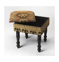 Modern Upholstered Ottoman – Linen Accent Bench for Cozy Living Room or Reading Nook