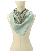 Coach Textured Signature Print Silk Square Scarf