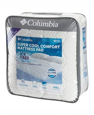 Columbia Ice Fiber Super Cool Comfort Mattress Pad, Full