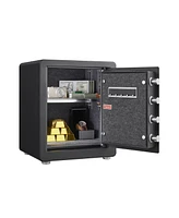 Safe Box: Fireproof Bag, Smart Alert, Removable Shelf