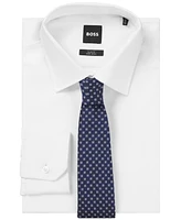 Boss by Hugo Boss Men's Jacquard Pattern Silk-Blend Tie