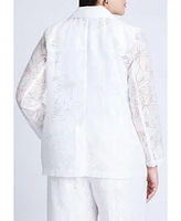 Eloquii Women's Burnout Blazer