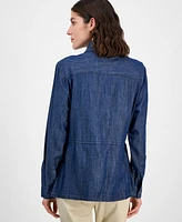 Tommy Hilfiger Women's Snap-Front Shirt Jacket