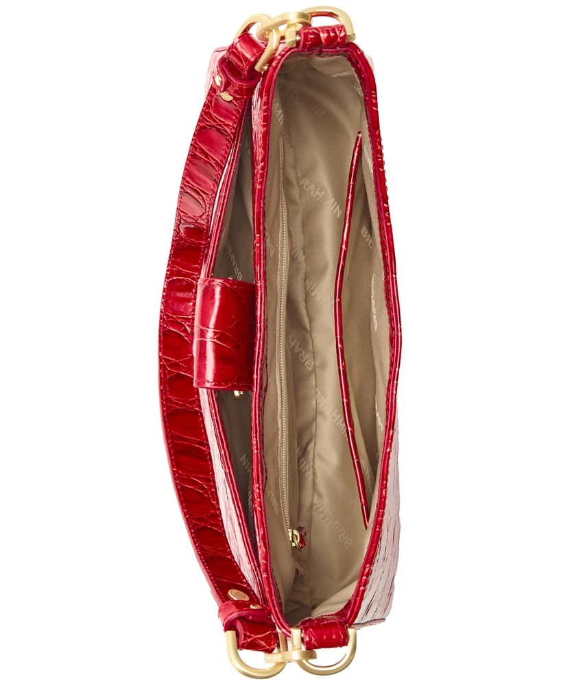 Brahmin Esme Sriracha Vanderbilt Small Leather Shoulder Bag