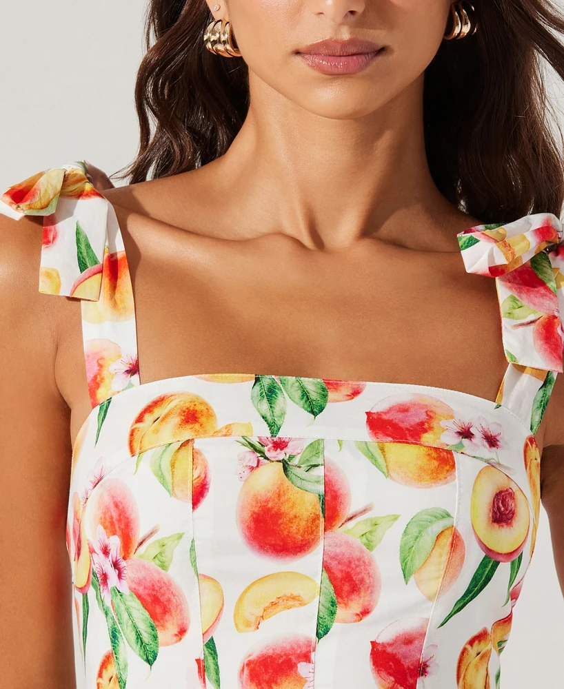 Astr the Label Women's Tinesha Cotton Shoulder-Tie Dress