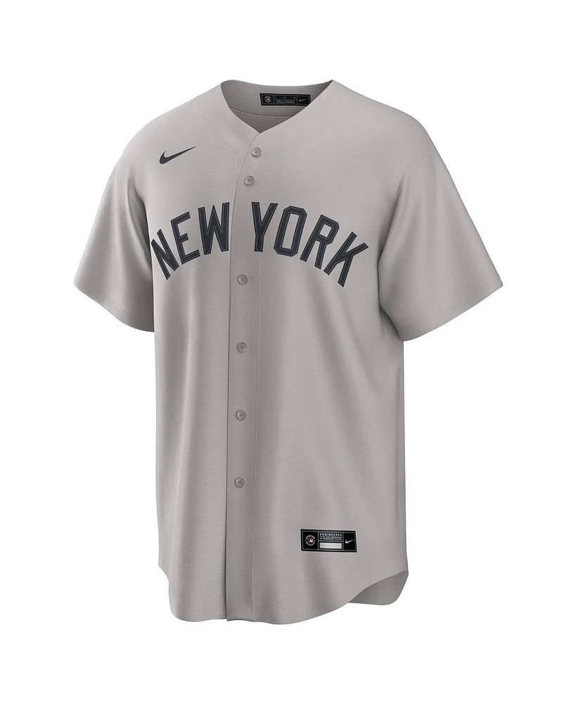Nike Men's Gerrit Cole Gray New York Yankees Road 2.0 Replica Jersey