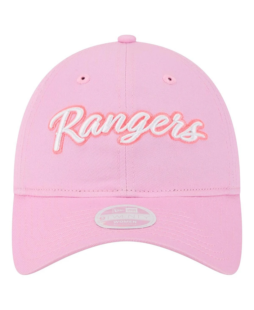 New Era Women's Pink Texas Rangers Mother's Day 9TWENTY Adjustable Hat