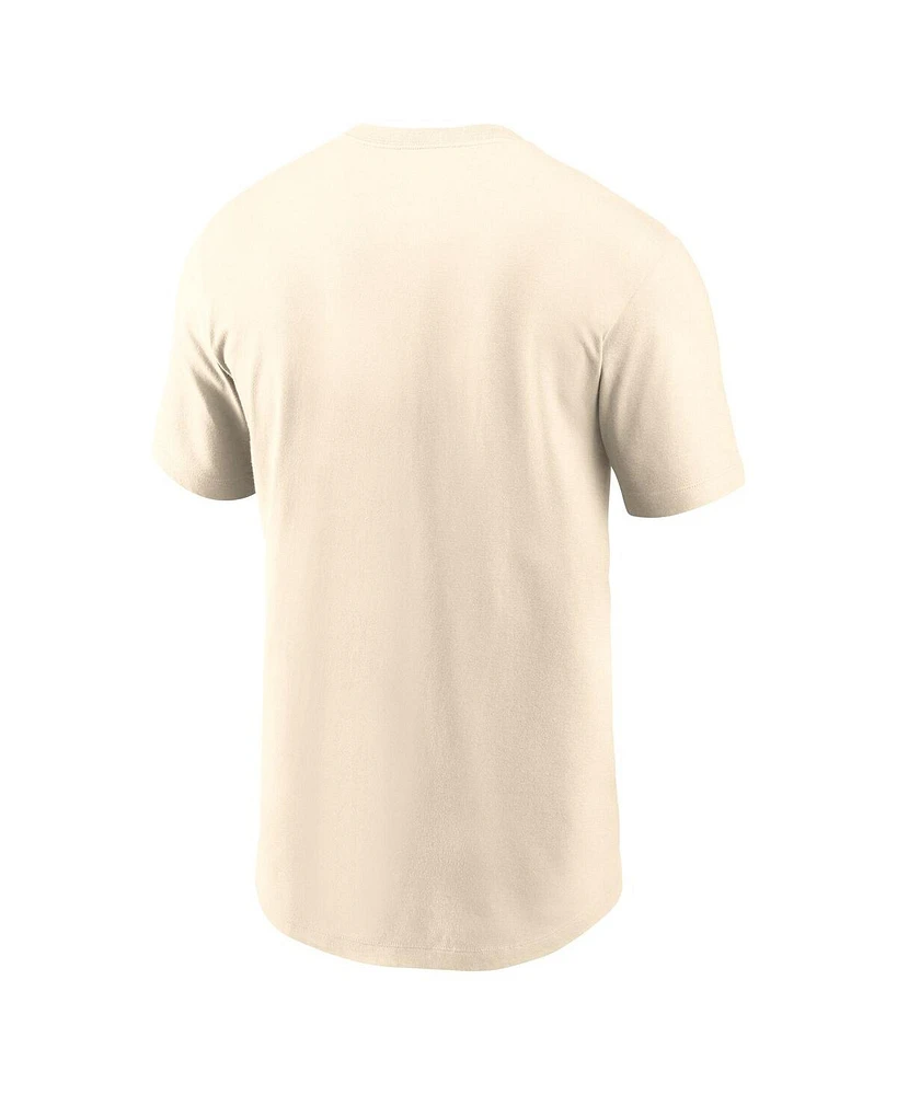 Nike Men's Cream Cincinnati Reds Camo Logo T-Shirt
