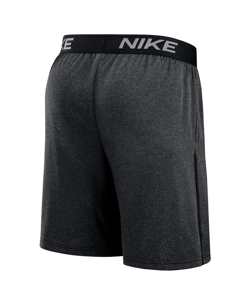 Nike Men's Black Miami Marlins Authentic Collection Performance Knit Shorts