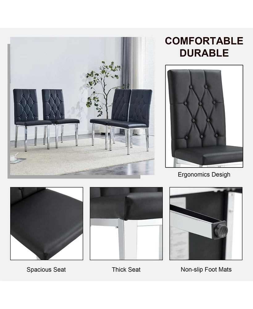 8-Piece Black Dining Chairs: Elegance, Mystery, and Vintage Charm