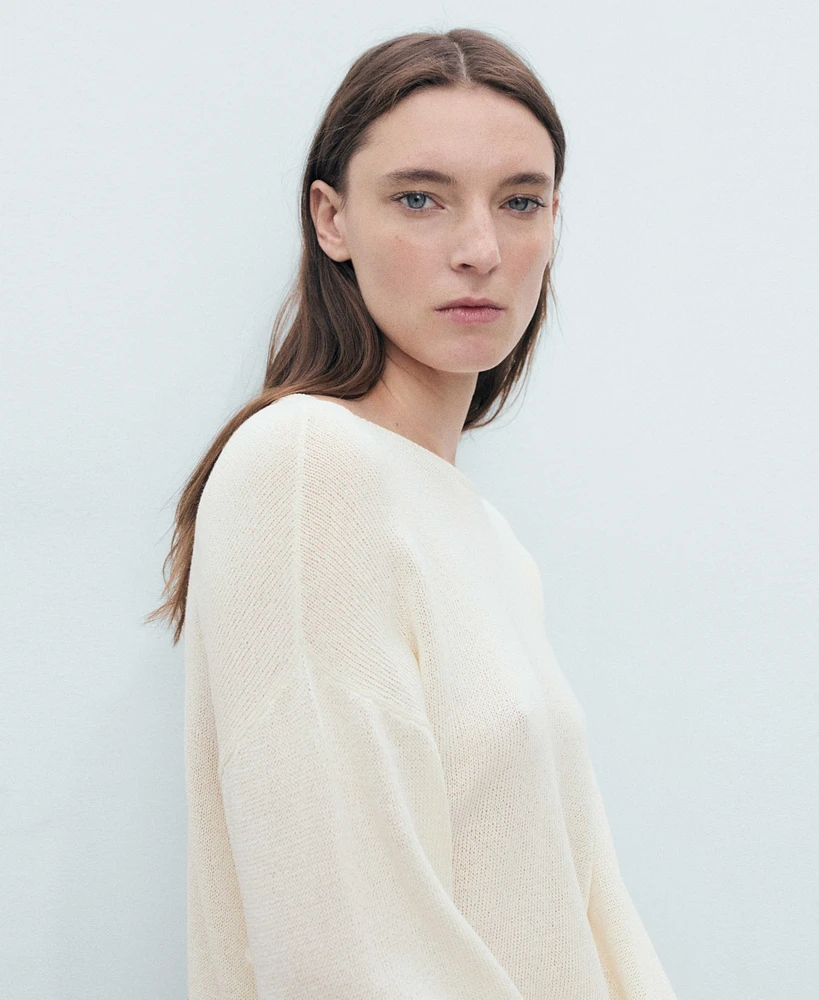 Mango Women's Boat-Neck Knitted Sweater