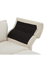 Cloud Comfort Sectional: Cozy Sectional Sofa with Ottomans for Living Room