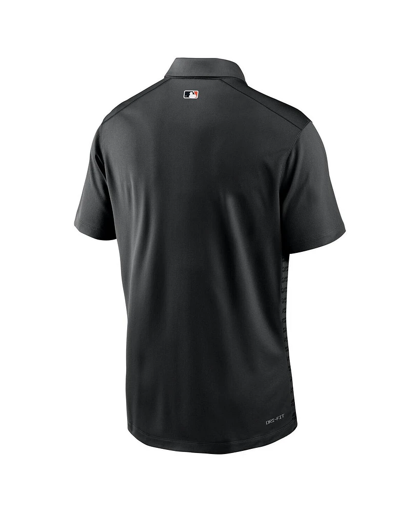 Nike Men's Black Baltimore Orioles Authentic Collection City Connect Victory Performance Polo Shirt