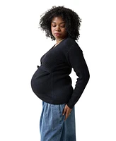 Ingrid + Isabel Maternity Side Tie Nursing Sweater