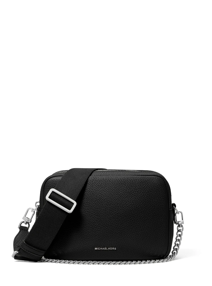 Michael Kors Bryant Medium Leather Double Zip Chain Camera Crossbody