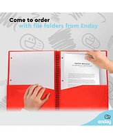 Poly 8 Pocket Organizer File Folder Letter Legal Document Perfect for Office, College, School and More (3 Pack
