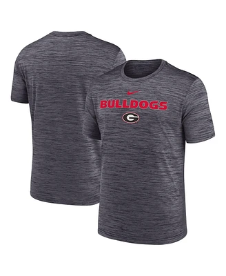 Nike Men's Black Georgia Bulldogs 2025 Sideline Velocity Performance T-Shirt