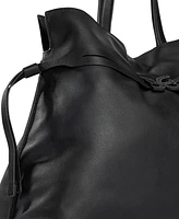Sam Edelman Poppy Extra Large Leather Drawstring Tote