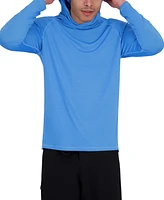 Spyder Men's Long Sleeve Shadow Stripe Rashguard Swim Hoodie