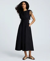Kenneth Cole Women's Shoulder-Tie Side-Cutout Midi Dress